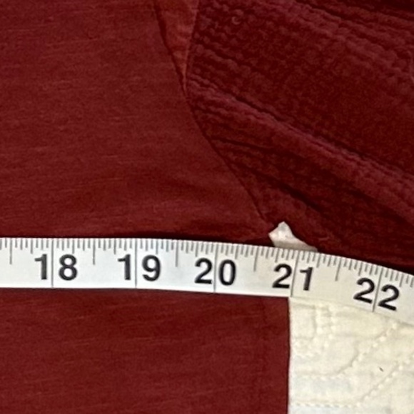 Anthro Top w/Gauze Sleeves - Rust - Picture 8 of 13